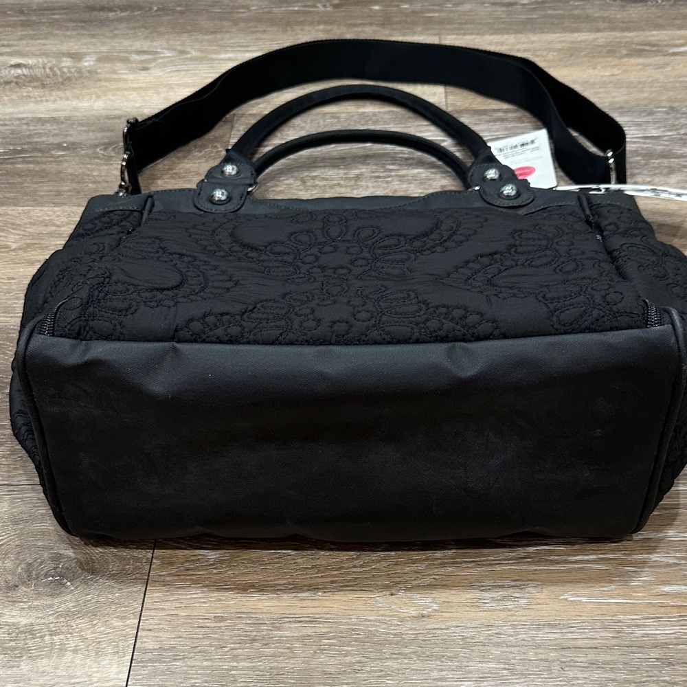 NWT! Petunia Pickle Bottom Black City Carryall Shoulder/Diaper Bag - Picture 6 of 16